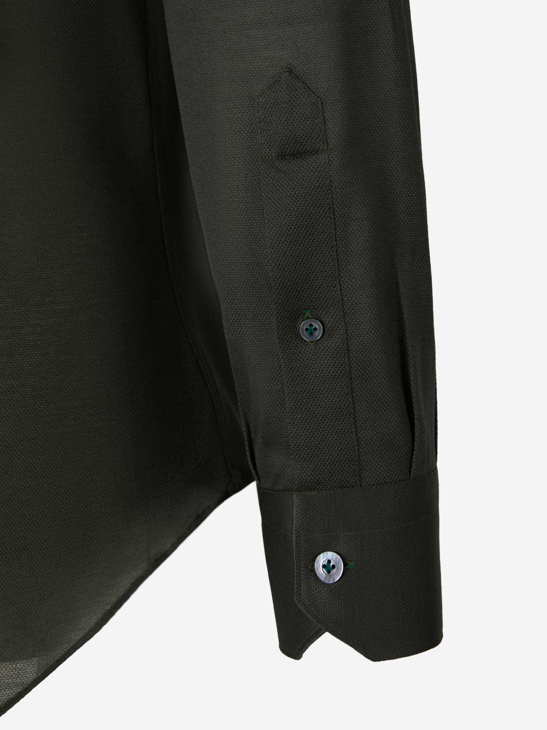 Outlet online Fray Hombre Camisa Algodón Piqué color Verde Oscuro sku 531-005956 04 - Foto 16