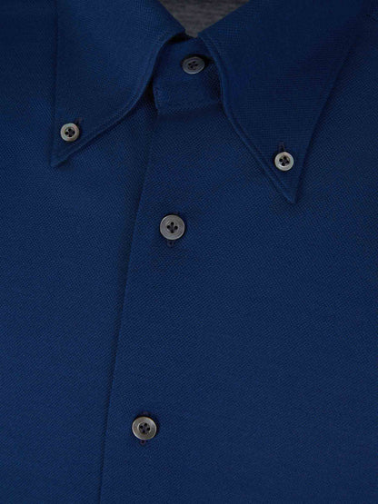 Fray Hombre Barcelona Camisa Algodón Piqué color Azul Marino sku 531-005956 07 - Foto 3