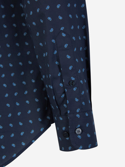 Outlet online Etro Hombre Camisa Estampado Algodón color Azul Marino sku 531-005979 01 - Foto 4