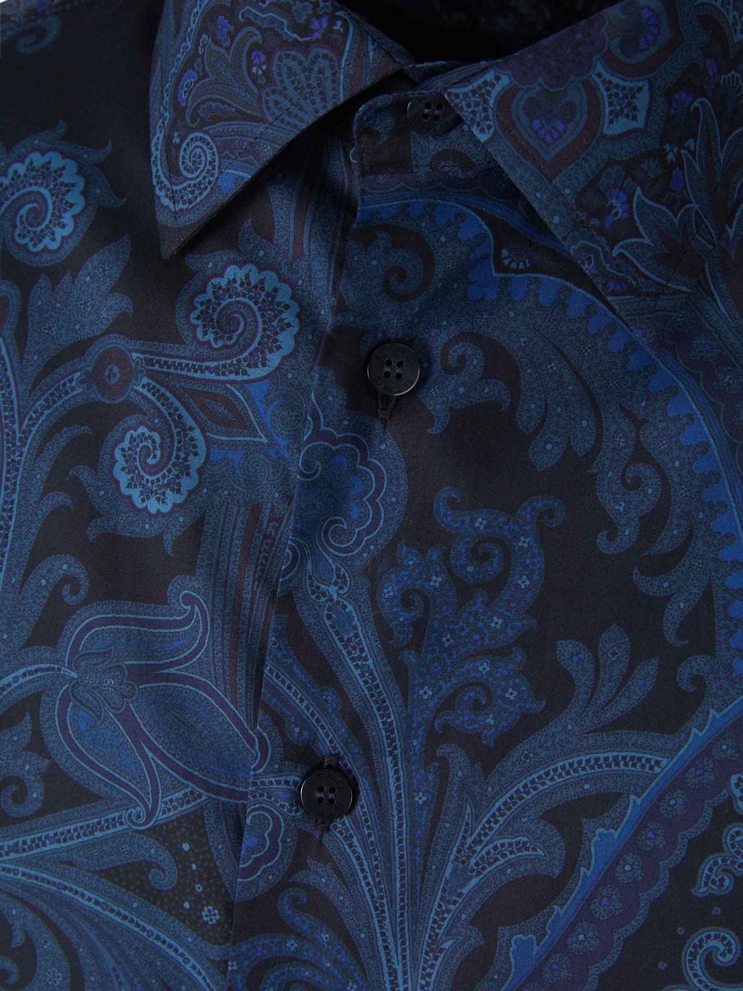 Outlet online Etro Hombre Camisa Paisley Multicolor color Azul Noche sku 531-005982 01 - Foto 3