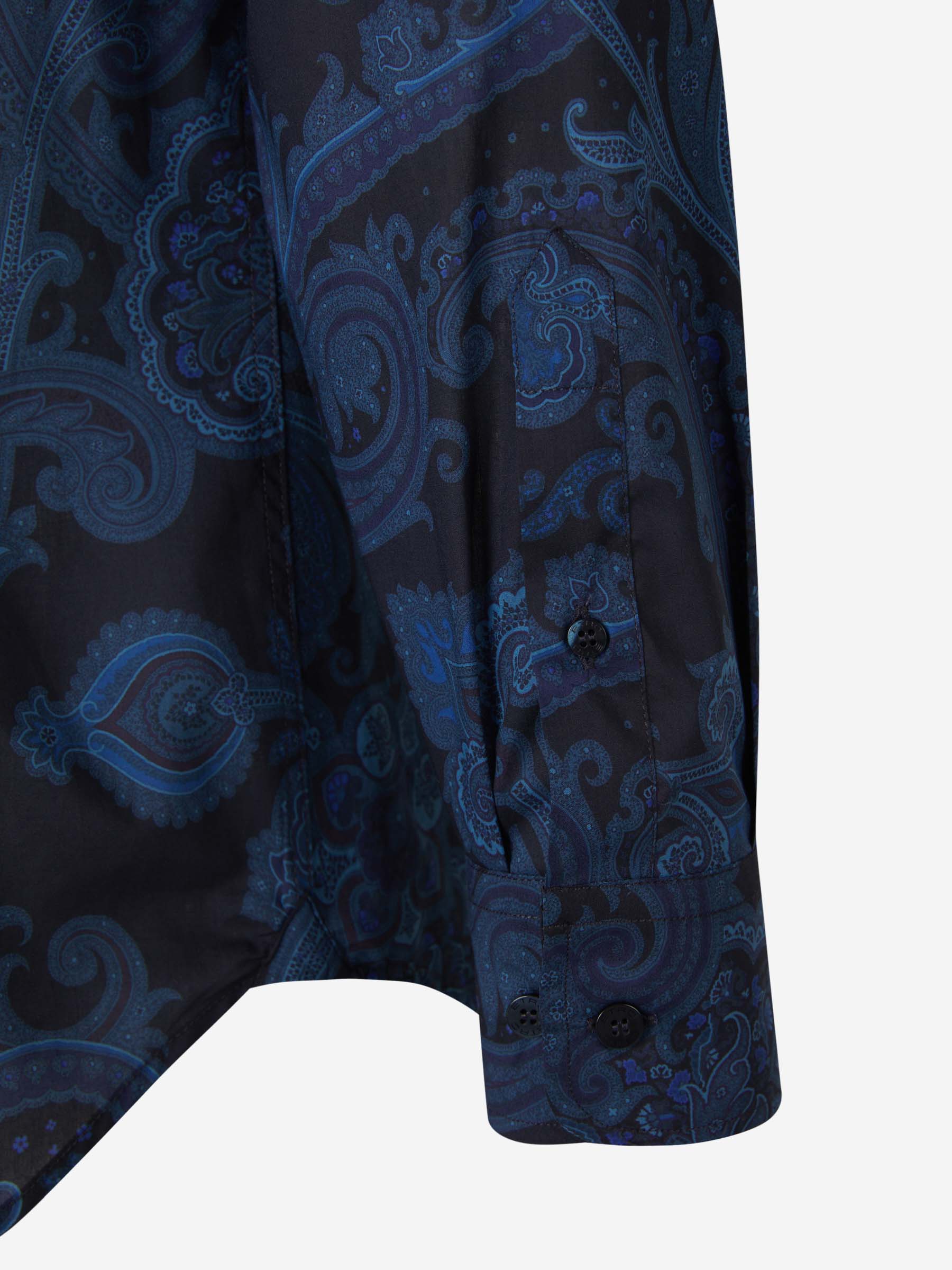 Outlet online Etro Hombre Camisa Paisley Multicolor color Azul Noche sku 531-005982 01 - Foto 4