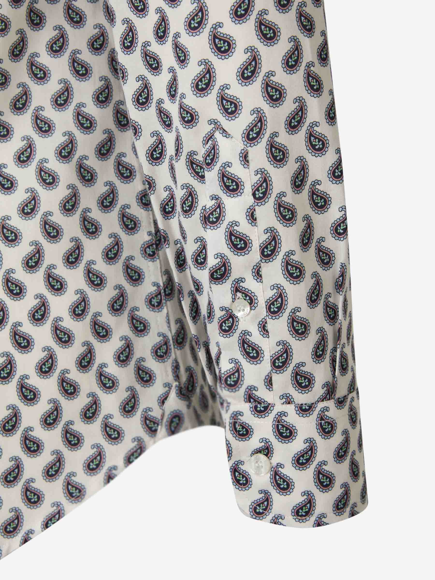 Outlet online Etro Hombre Camisa Paisley Algodón color Blanco sku 531-005983 01 - Foto 4