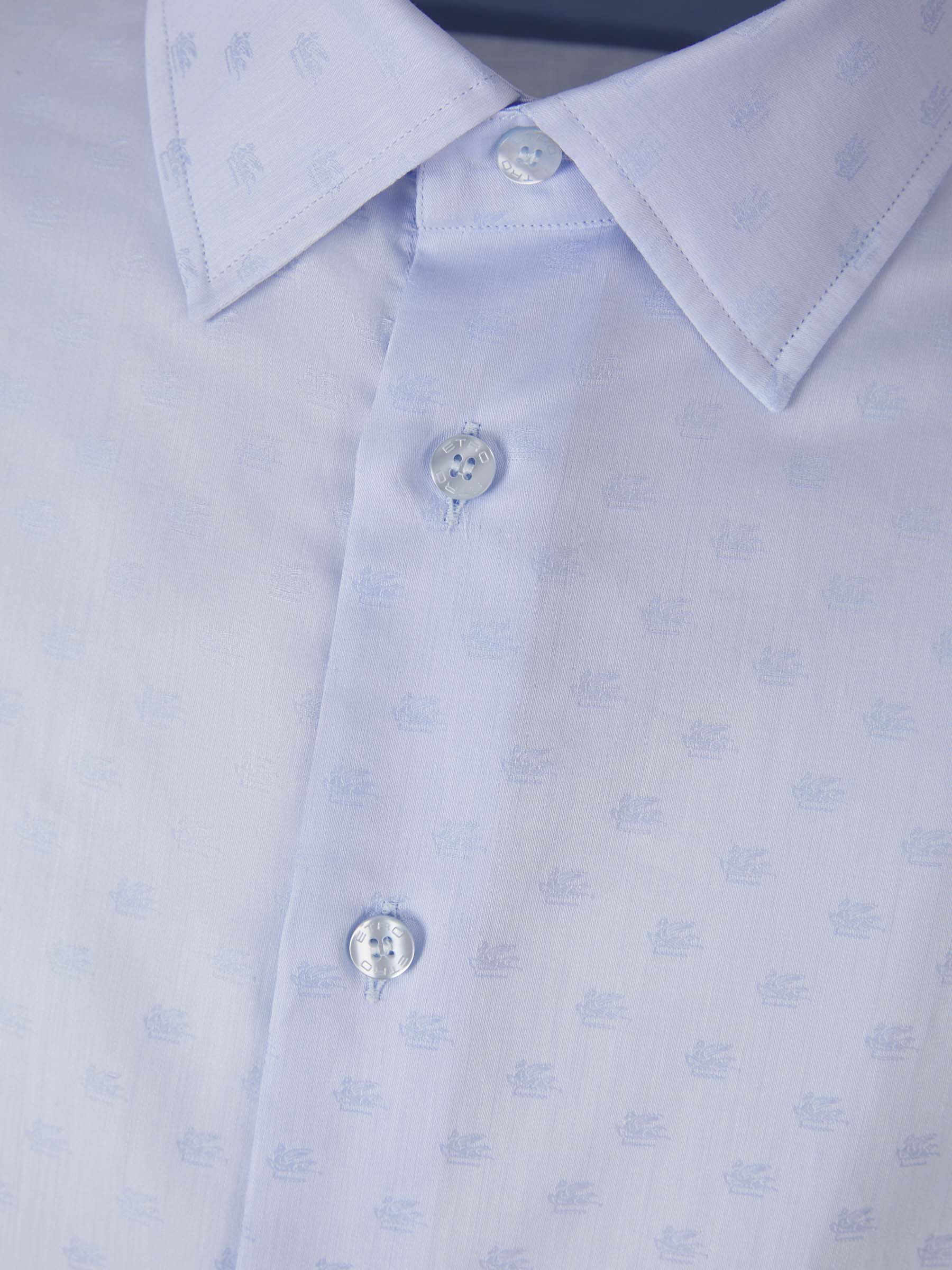 Outlet online Etro Hombre Camisa Lisa Algodón color Azul Cielo sku 531-005985 01 - Foto 3