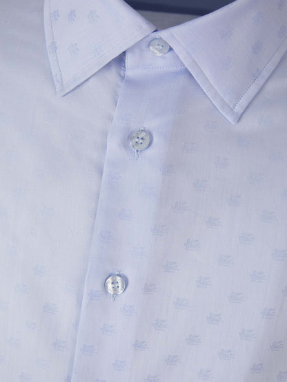 Outlet online Etro Hombre Camisa Lisa Algodón color Azul Cielo sku 531-005985 01 - Foto 3