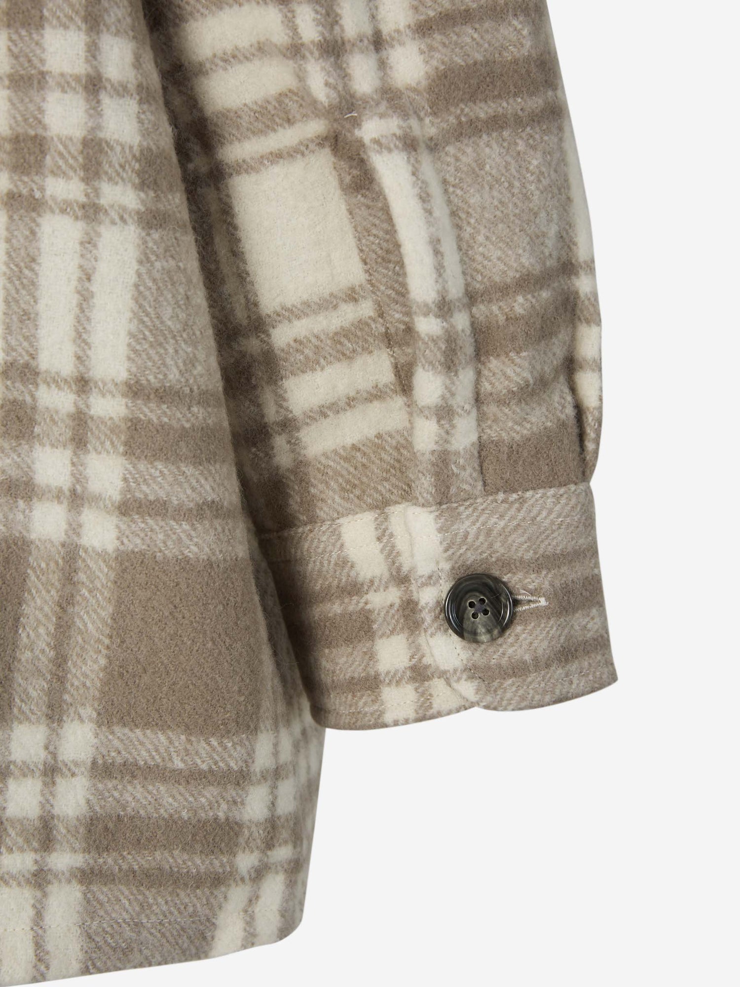 Outlet online Ami Paris Hombre Sobrecamisa Lana Cuadros color Gris Claro sku 531-005999 01 - Foto 6