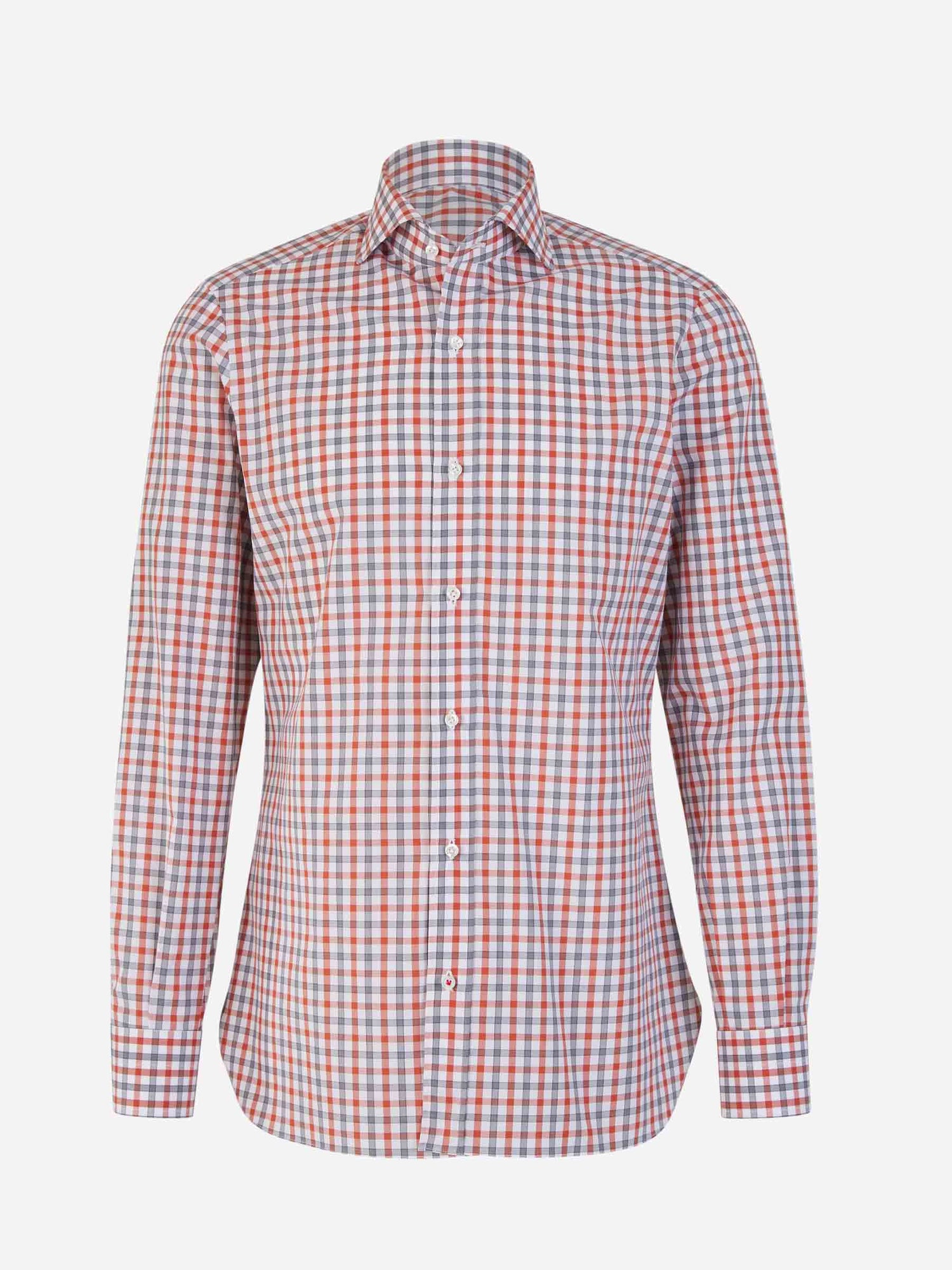 Outlet online Isaia Hombre Camisa Motivo Cuadros color Rojo sku 531-006009 01 - Foto 1