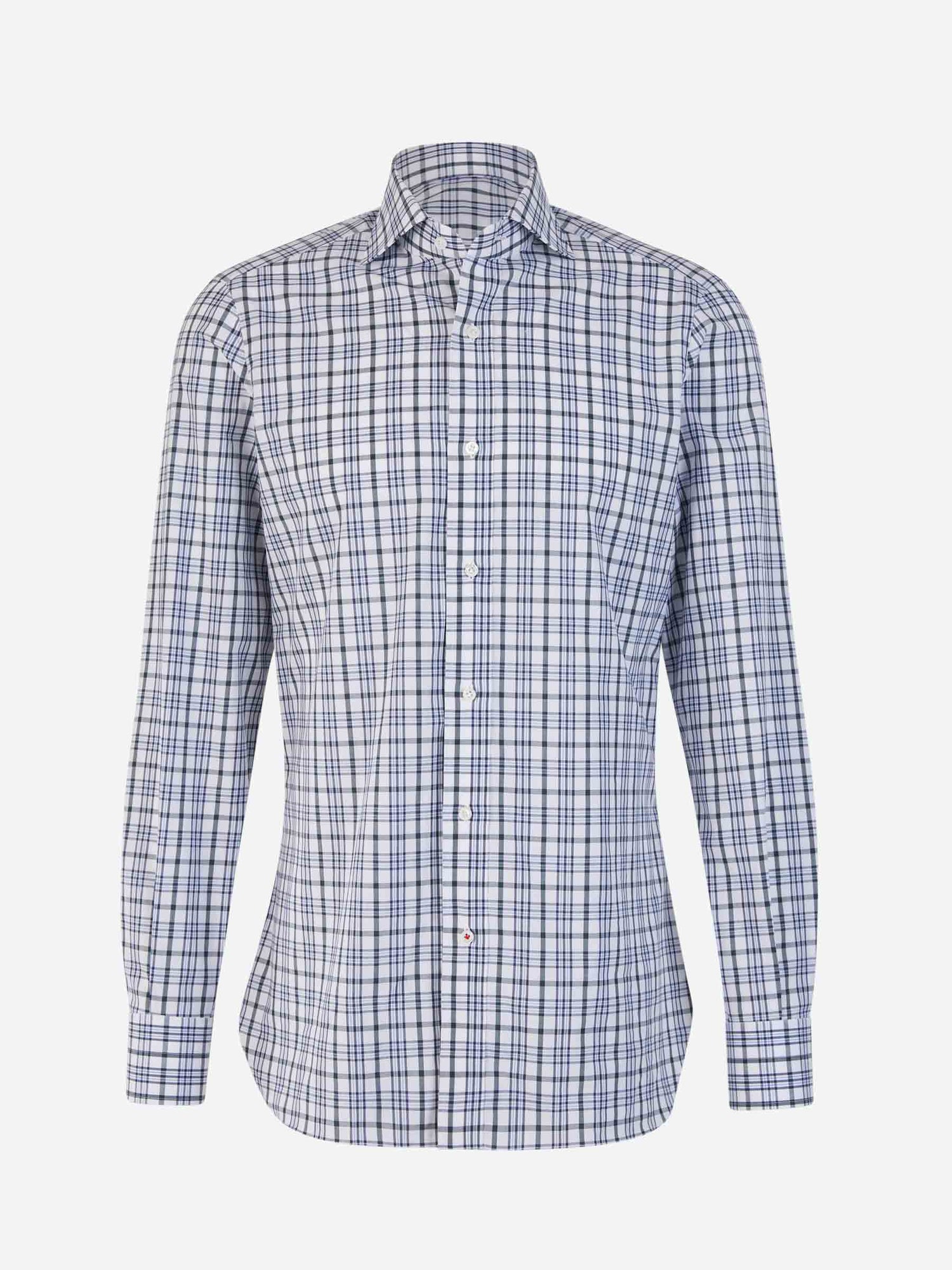 Outlet online Isaia Hombre Camisa Motivo Cuadros color Azul Cielo sku 531-006010 01 - Foto 1