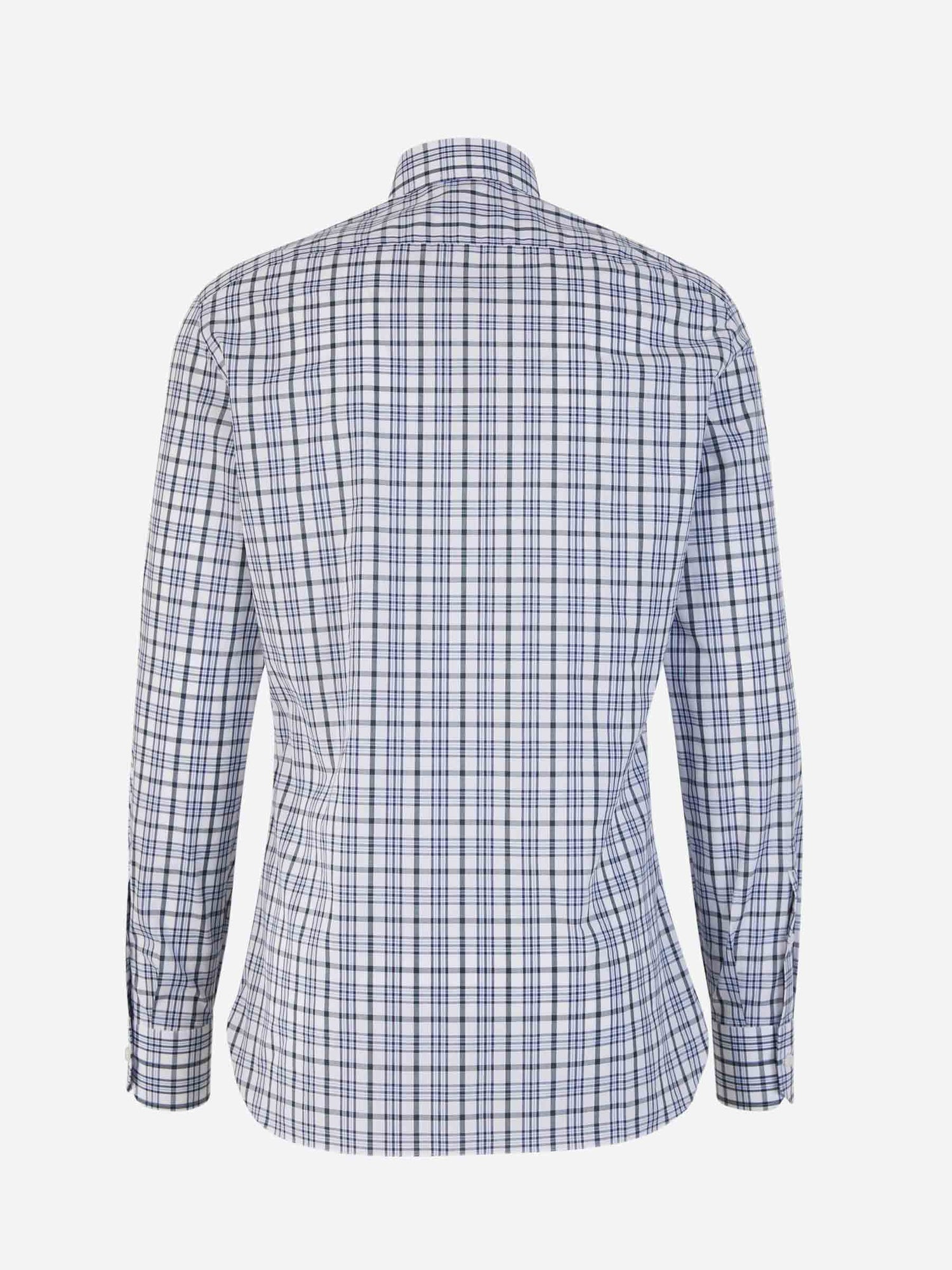 Outlet online Isaia Hombre Camisa Motivo Cuadros color Azul Cielo sku 531-006010 01 - Foto 2