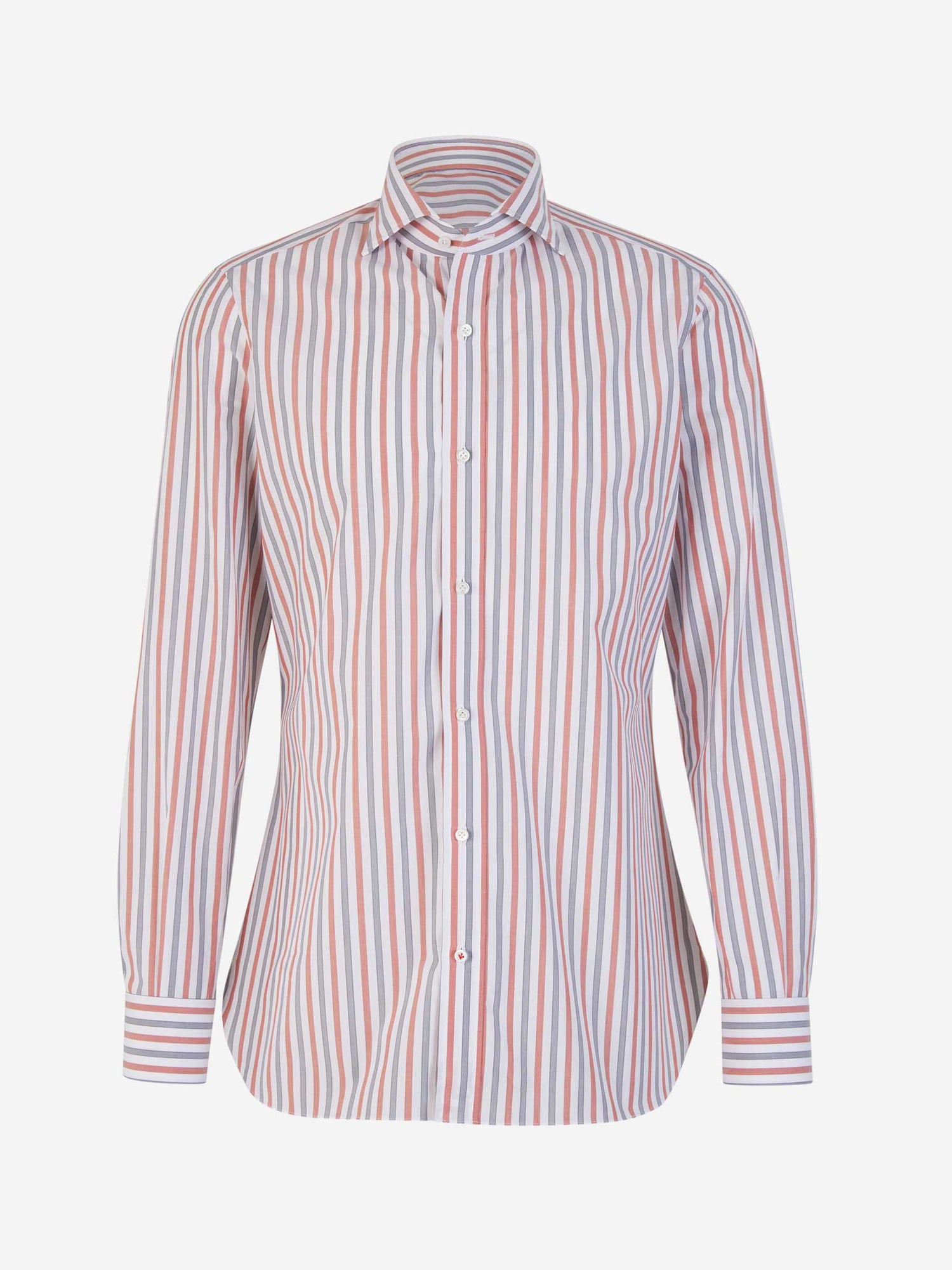 Outlet online Isaia Hombre Camisa Motivo Rayas color Rojo sku 531-006011 01 - Foto 1
