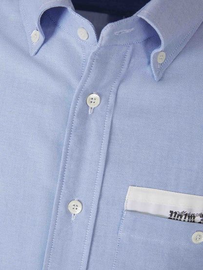 Outlet online Palm Angels Hombre Camisa Parche Logo color Azul Denim sku 531-006014 01 - Foto 3