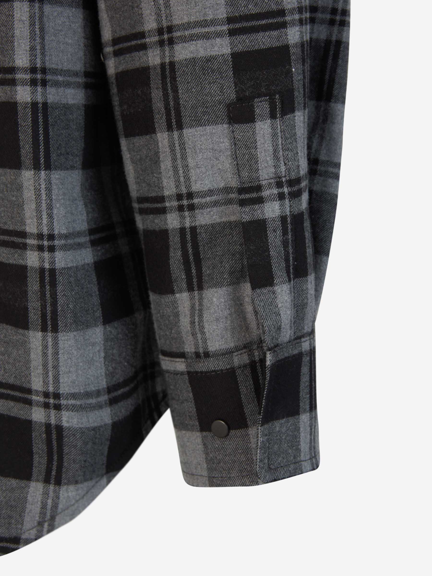 Outlet online Off-White Hombre Camisa Motivo Cuadros color Gris Oscuro sku 531-006022 01 - Foto 5