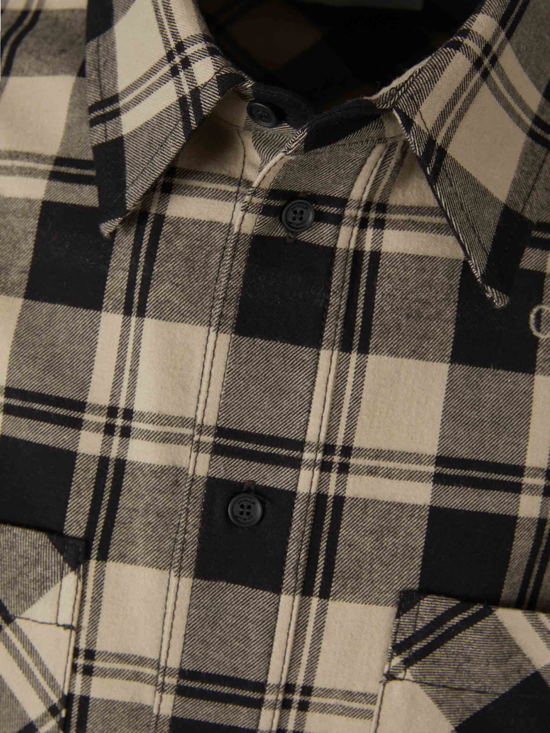 Outlet online Off-White Hombre Camisa Motivo Cuadros color Negro sku 531-006026 01 - Foto 3