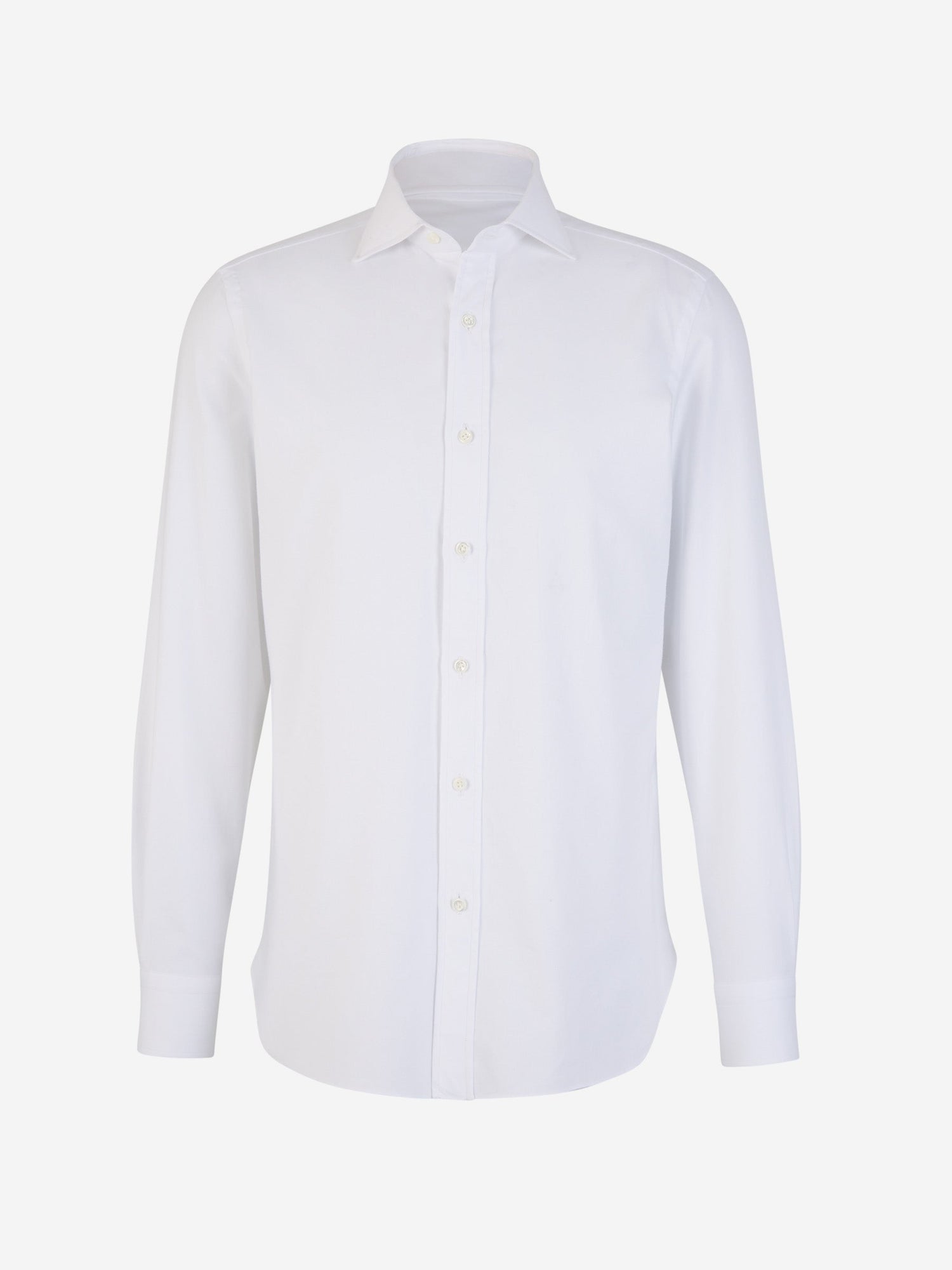 Outlet online Borrelli Hombre Camisa Lisa Algodón color Blanco sku 531-006029 01 - Foto 1