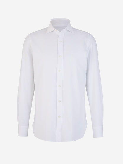 Outlet online Borrelli Hombre Camisa Lisa Algodón color Blanco sku 531-006029 01 - Foto 1