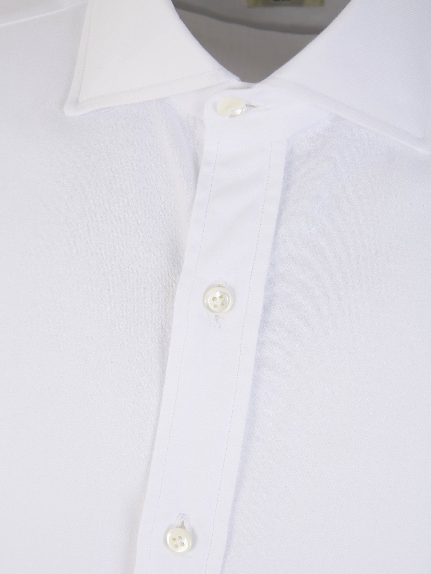 Outlet online Borrelli Hombre Camisa Lisa Algodón color Blanco sku 531-006029 01 - Foto 3