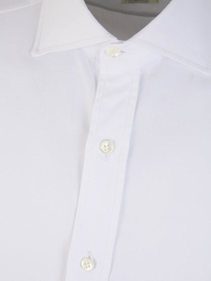 Outlet online Borrelli Hombre Camisa Lisa Algodón color Blanco sku 531-006029 01 - Foto 3