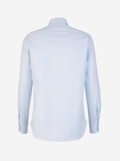 Outlet online Borrelli Hombre Camisa Pata De Gallo color Azul Cielo sku 531-006030 01 - Foto 2