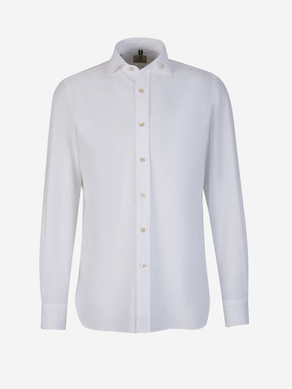 Outlet online Borrelli Hombre Camisa Oxford Algodón color Azul Cielo sku 531-006035 02 - Foto 1