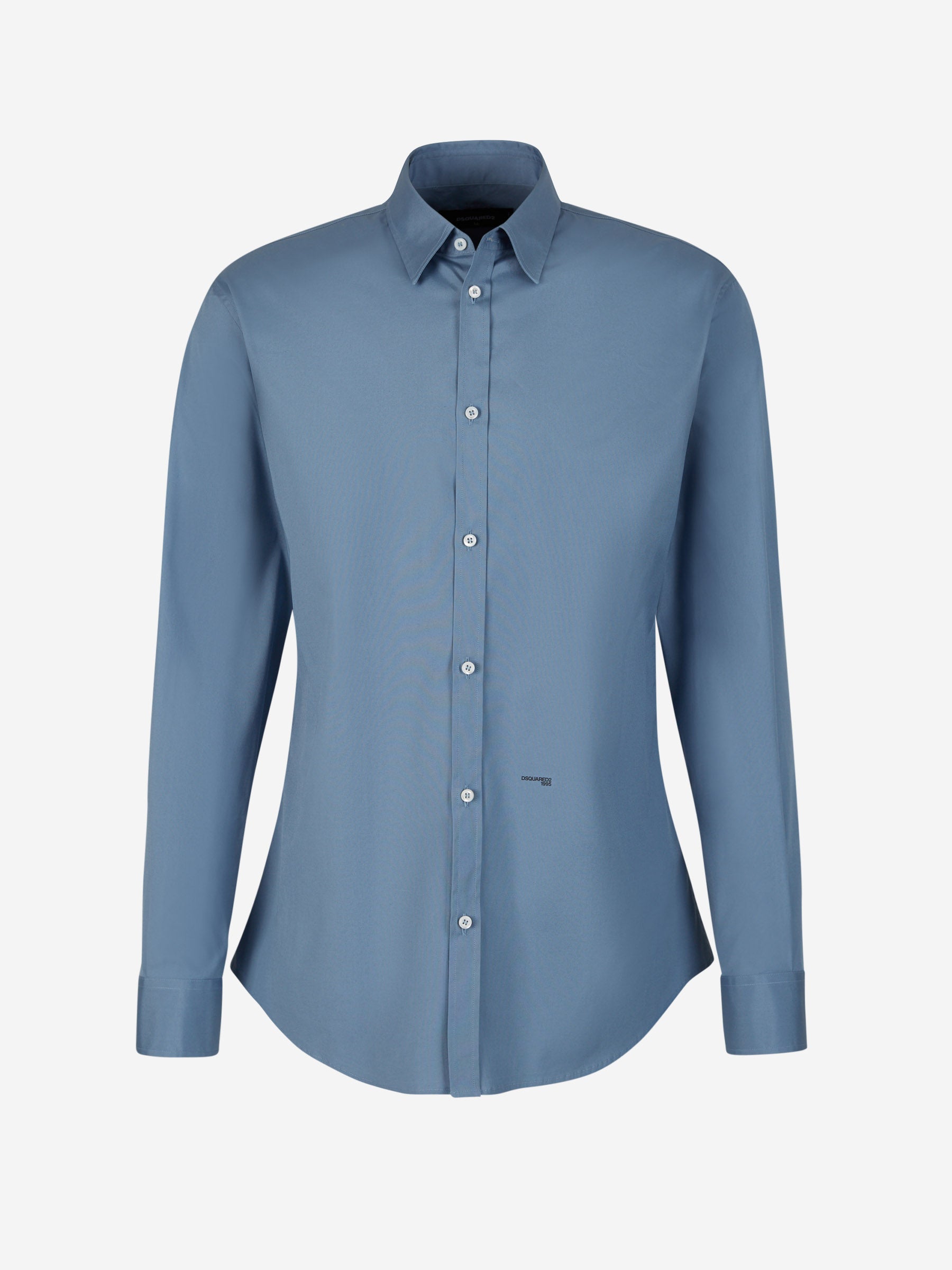 Outlet online Dsquared2 Hombre Camisa Popelina Algodón color Azul Denim sku 531-006046 02 - Foto 6