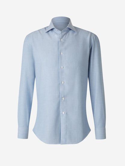 Outlet online Fray Hombre Camisa Algodón Y Cashmere color Azul sku 531-006070 03 - Foto 5
