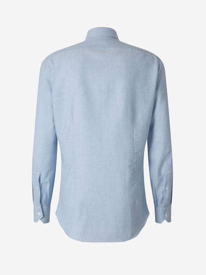 Outlet online Fray Hombre Camisa Algodón Y Cashmere color Azul sku 531-006070 03 - Foto 6