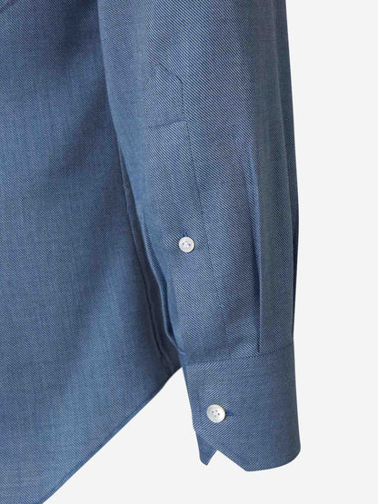 Outlet online Fray Hombre Camisa Algodón Y Cashmere color Blanco sku 531-006070 01 - Foto 12