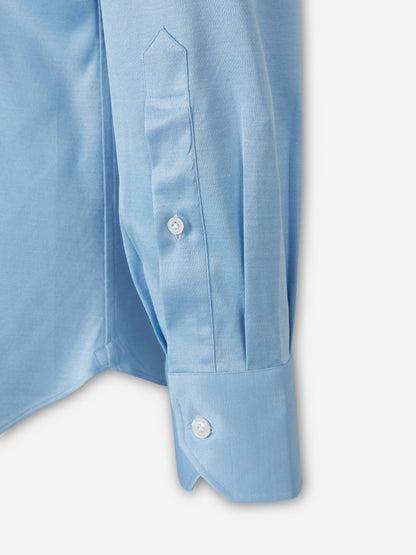 Fray Hombre Barcelona Camisa Micro Punto color Azul Celeste sku 531-006072 08 - Foto 4
