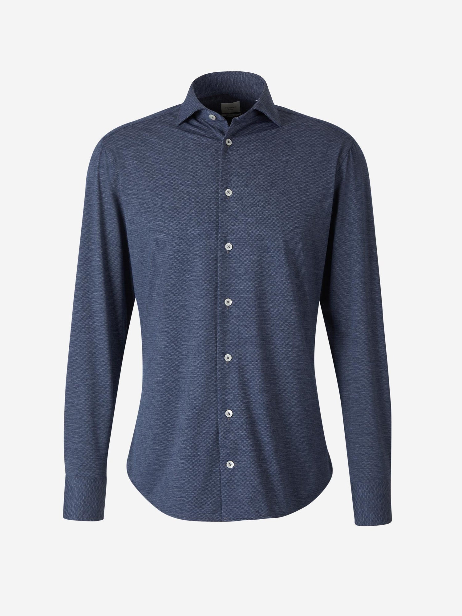 Outlet online Traiano Milano Hombre Camisa Textura Stretch color Azul Denim sku 531-006078 01 - Foto 1