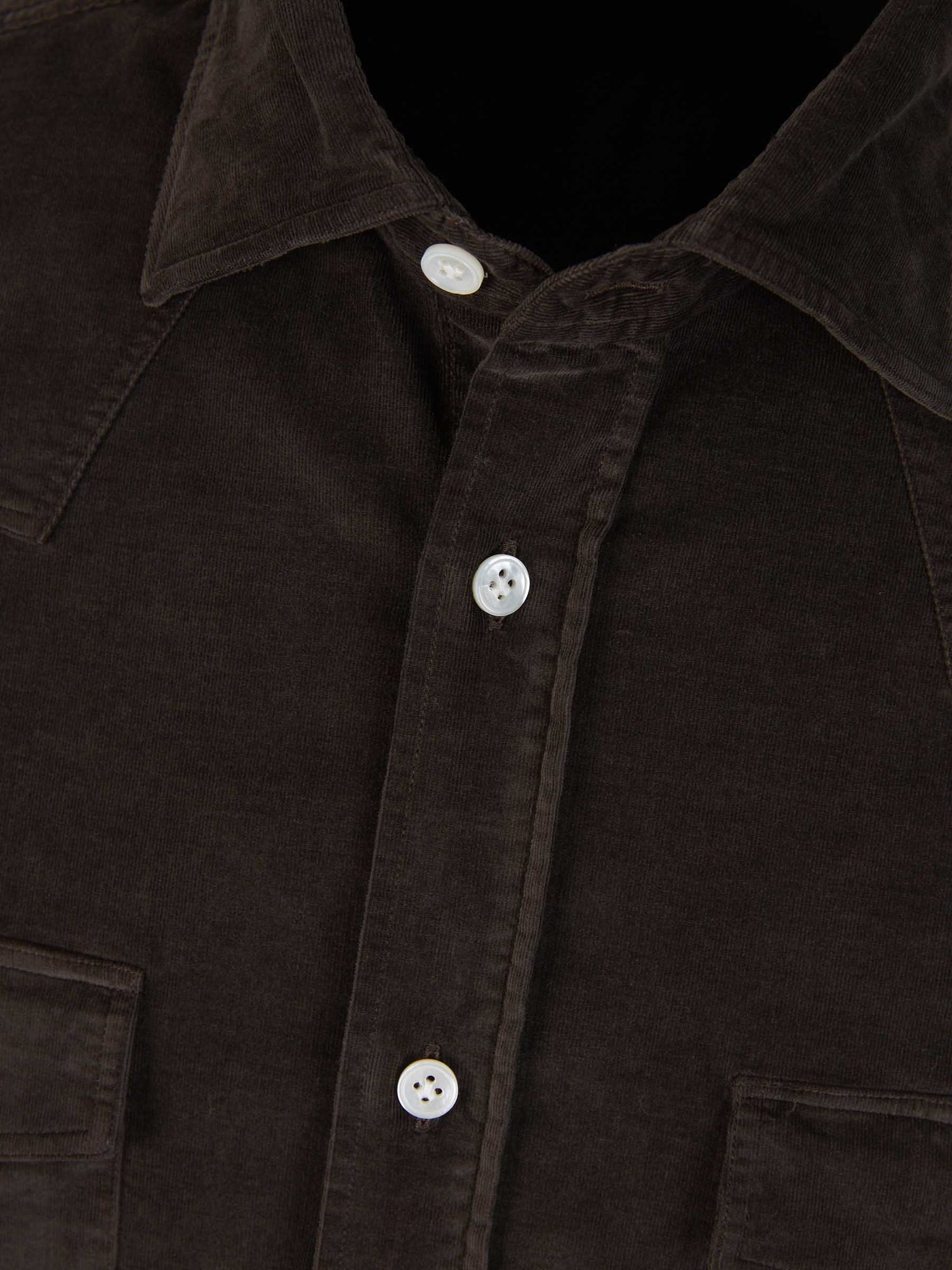 Outlet online Vincenzo di Ruggiero Hombre Camisa Pana Algodón color Azul Marino sku 531-006081 01 - Foto 7