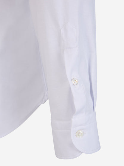 Outlet online Vincenzo di Ruggiero Hombre Camisa Punto Elástico color Azul Cielo sku 531-006085 04 - Foto 4