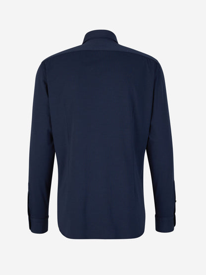 Outlet online Vincenzo di Ruggiero Hombre Camisa Punto Elástico color Azul Marino sku 531-006085 02 - Foto 6
