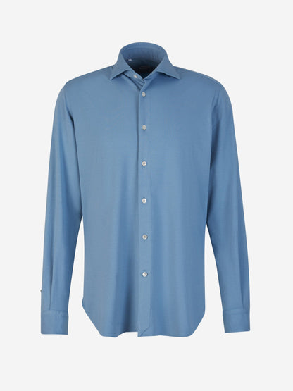 Outlet online Vincenzo di Ruggiero Hombre Camisa Punto Elástico color Azul Marino sku 531-006085 02 - Foto 13