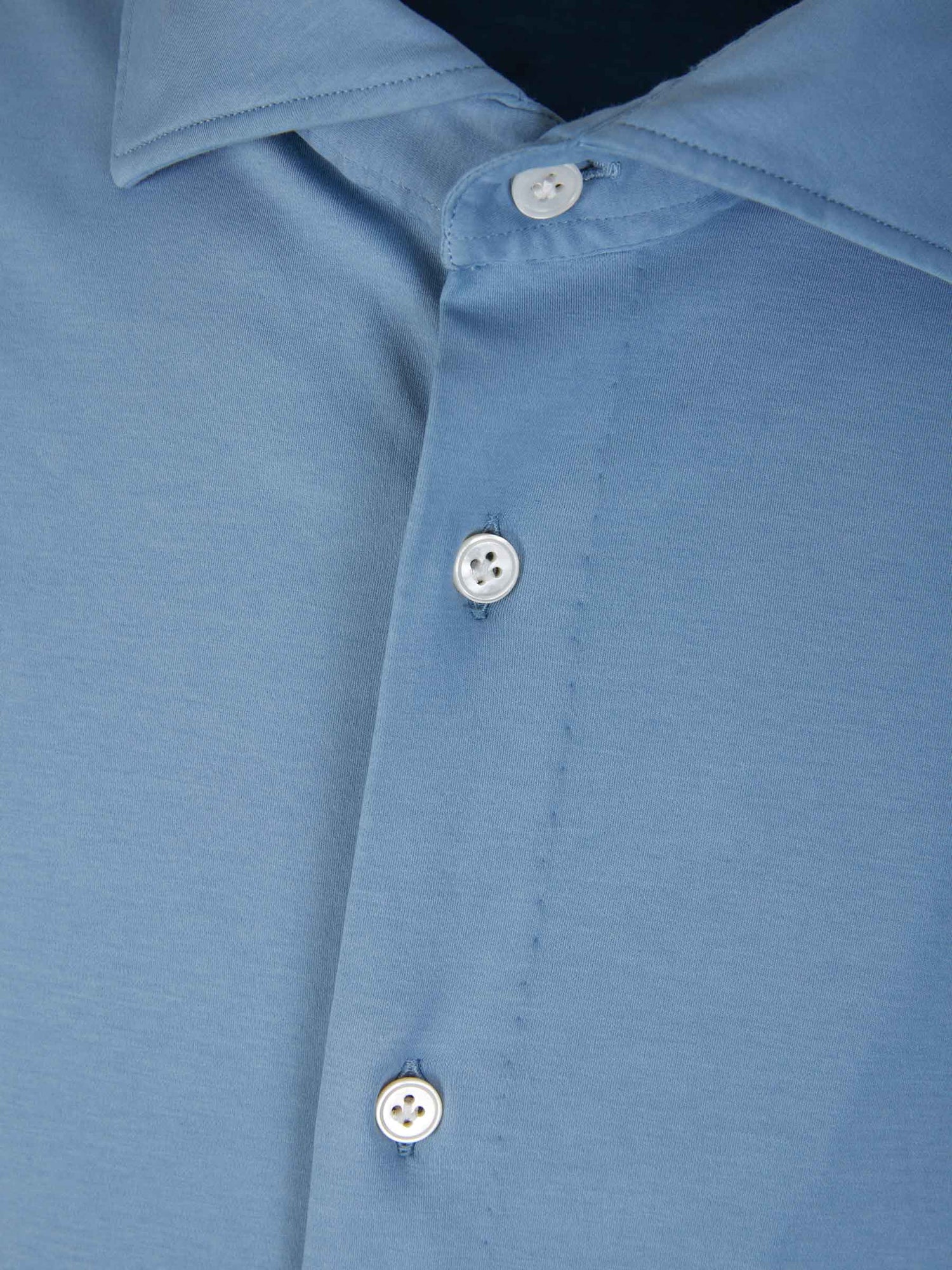 Outlet online Vincenzo di Ruggiero Hombre Camisa Punto Elástico color Azul Marino sku 531-006085 02 - Foto 15