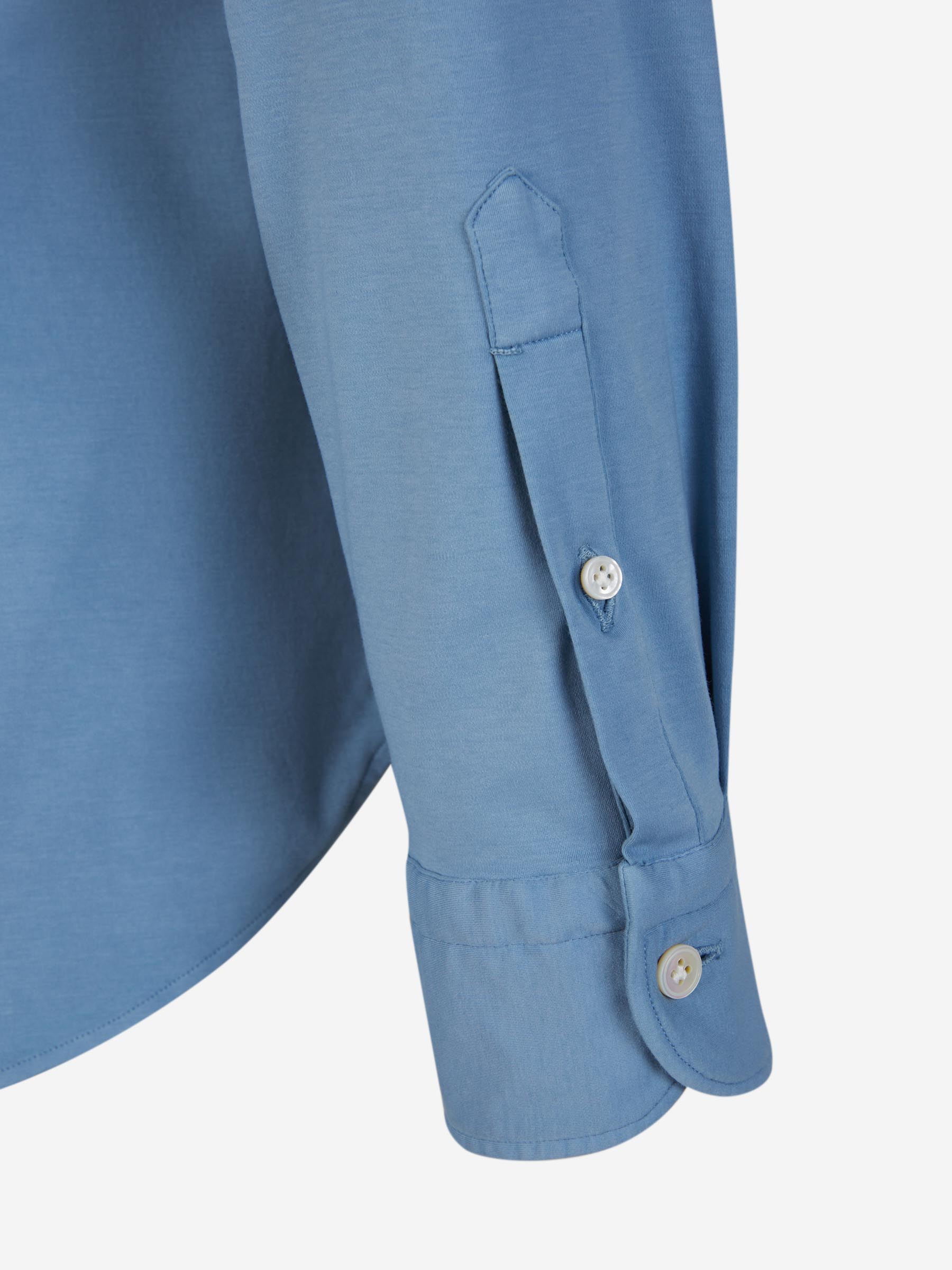 Outlet online Vincenzo di Ruggiero Hombre Camisa Punto Elástico color Azul Marino sku 531-006085 02 - Foto 16