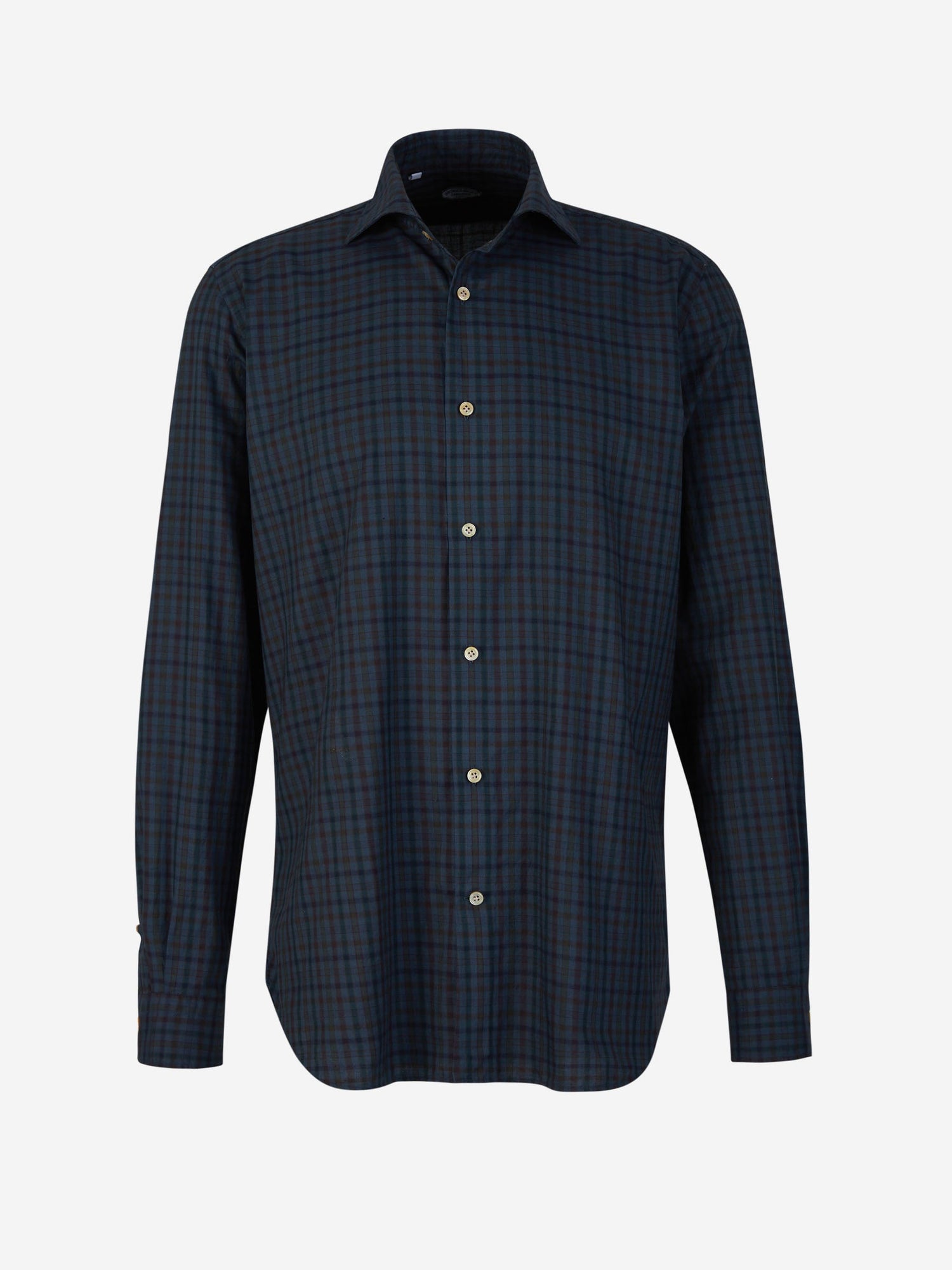 Outlet online Vincenzo di Ruggiero Hombre Camisa Motivo Cuadros color Azul Marino sku 531-006087 01 - Foto 1