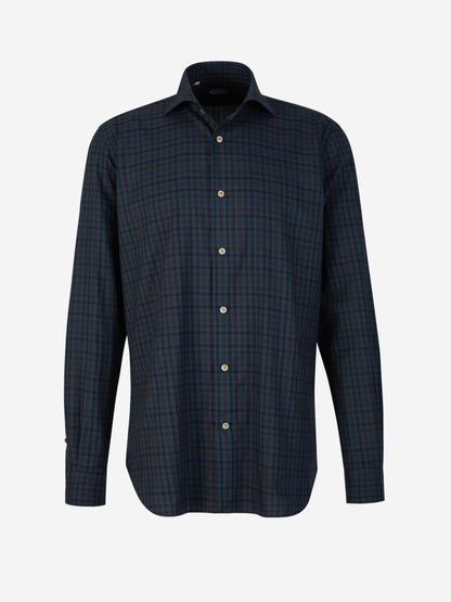 Outlet online Vincenzo di Ruggiero Hombre Camisa Motivo Cuadros color Azul Marino sku 531-006087 01 - Foto 1