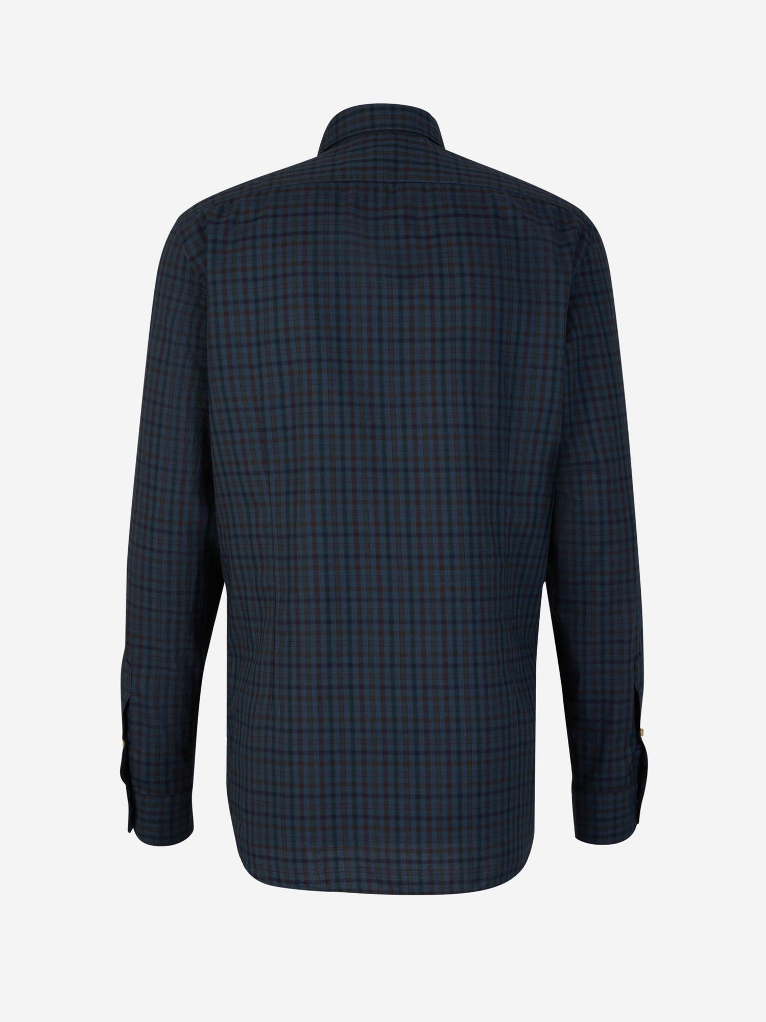 Outlet online Vincenzo di Ruggiero Hombre Camisa Motivo Cuadros color Azul Marino sku 531-006087 01 - Foto 2