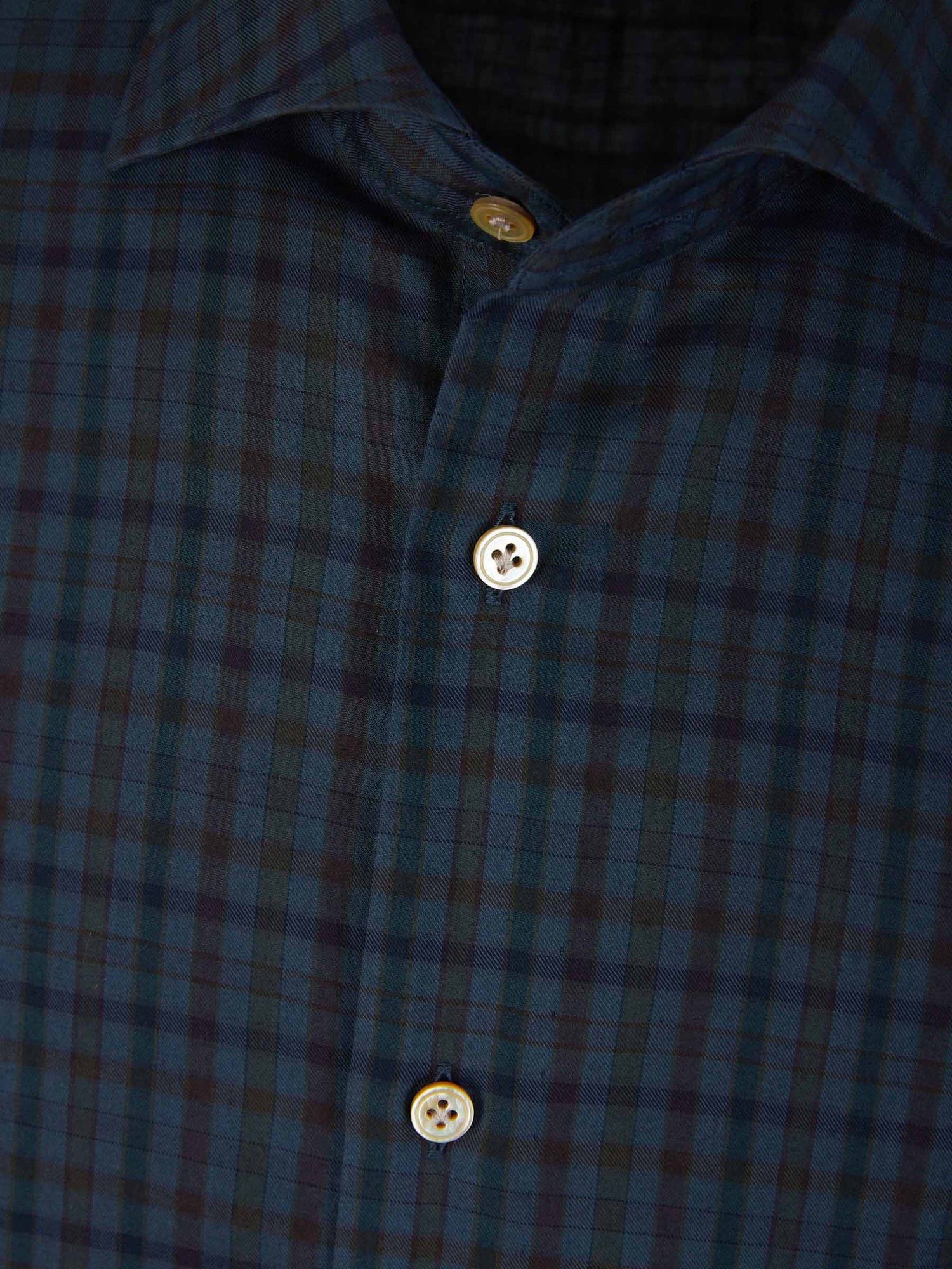 Outlet online Vincenzo di Ruggiero Hombre Camisa Motivo Cuadros color Azul Marino sku 531-006087 01 - Foto 3