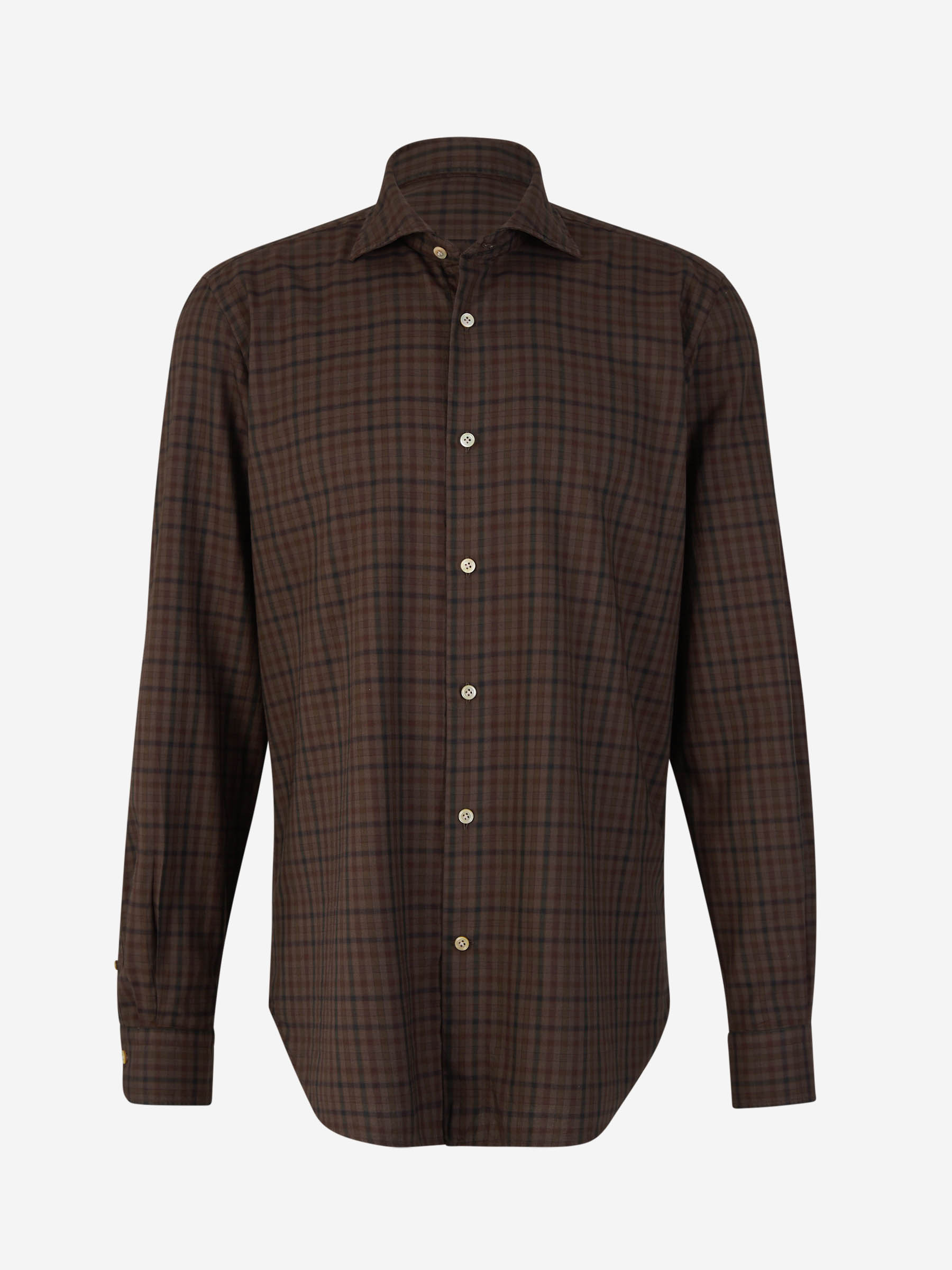 Outlet online Vincenzo di Ruggiero Hombre Camisa Motivo Cuadros color Azul Marino sku 531-006087 01 - Foto 5