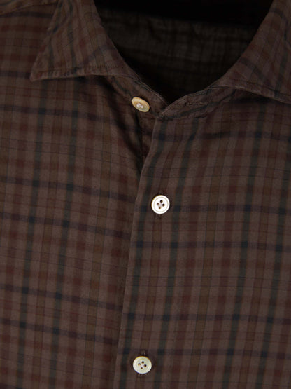 Outlet online Vincenzo di Ruggiero Hombre Camisa Motivo Cuadros color Azul Marino sku 531-006087 01 - Foto 7
