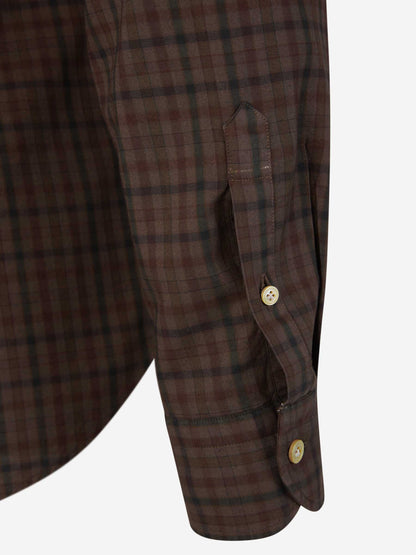 Outlet online Vincenzo di Ruggiero Hombre Camisa Motivo Cuadros color Azul Marino sku 531-006087 01 - Foto 8