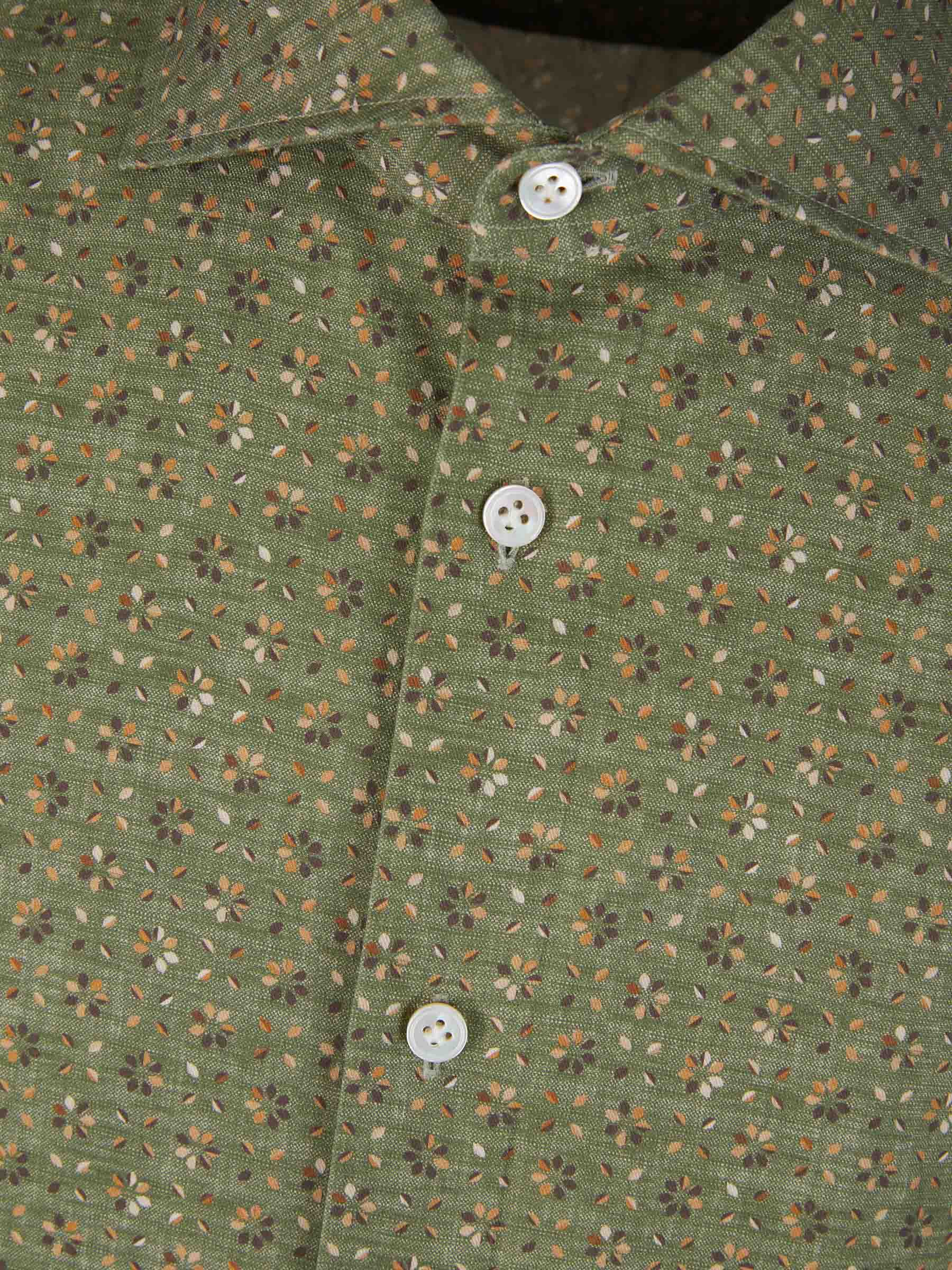 Outlet online Vincenzo di Ruggiero Hombre Camisa Algodón Estampada color Azul Marino sku 531-006088 03 - Foto 3
