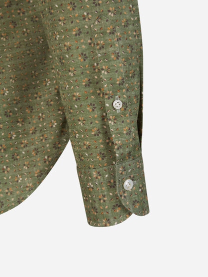 Outlet online Vincenzo di Ruggiero Hombre Camisa Algodón Estampada color Azul Marino sku 531-006088 03 - Foto 4