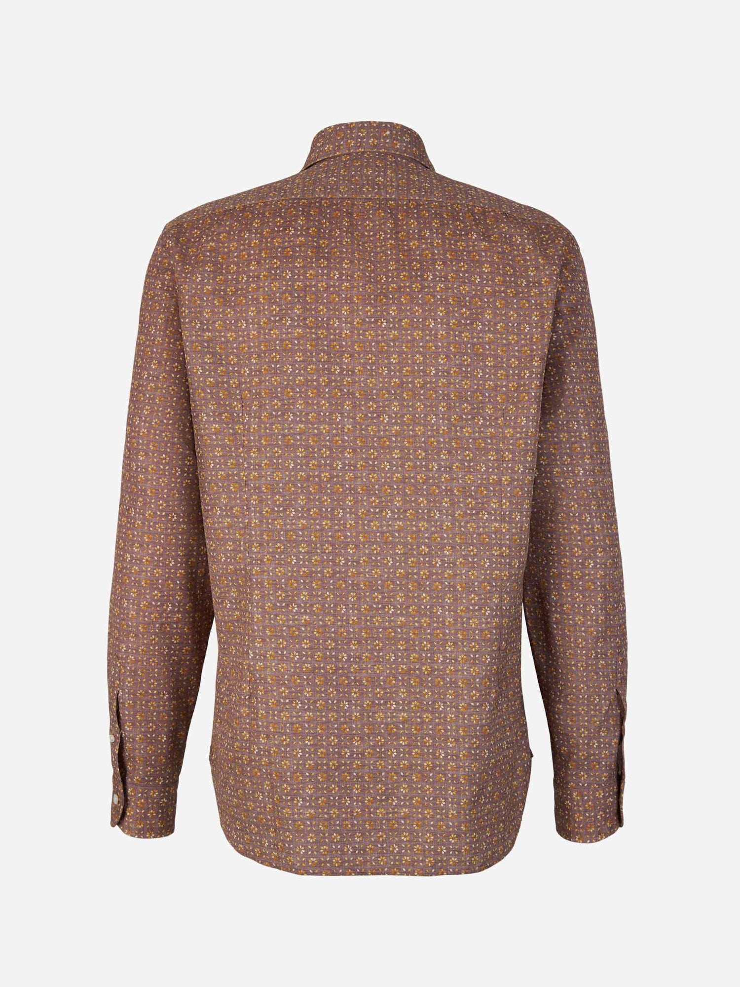 Outlet online Vincenzo di Ruggiero Hombre Camisa Algodón Estampada color Marron sku 531-006088 02 - Foto 6