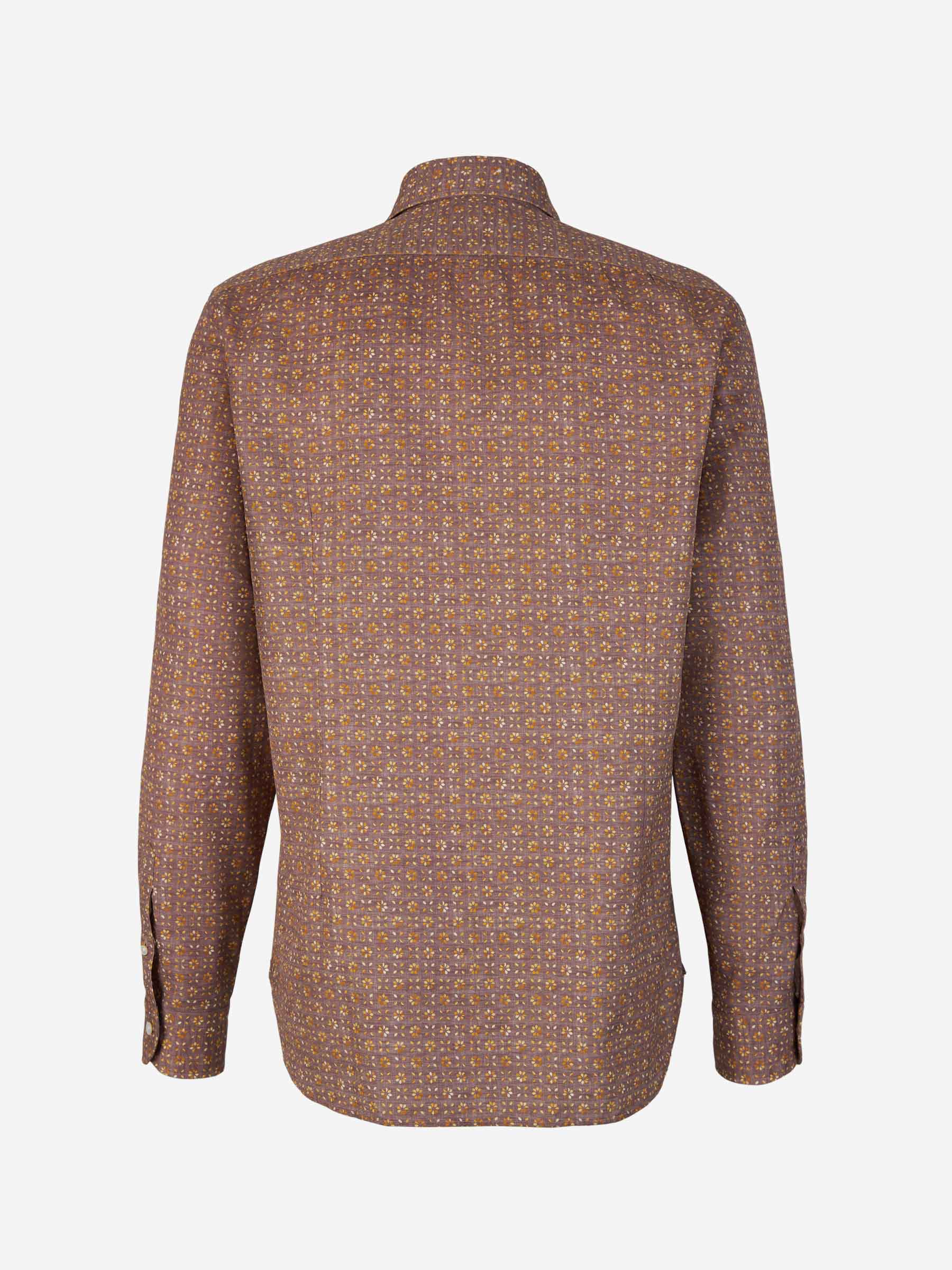 Outlet online Vincenzo di Ruggiero Hombre Camisa Algodón Estampada color Verde Oscuro sku 531-006088 01 - Foto 6