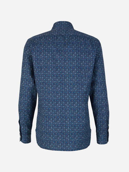 Outlet online Vincenzo di Ruggiero Hombre Camisa Algodón Estampada color Verde Oscuro sku 531-006088 01 - Foto 10