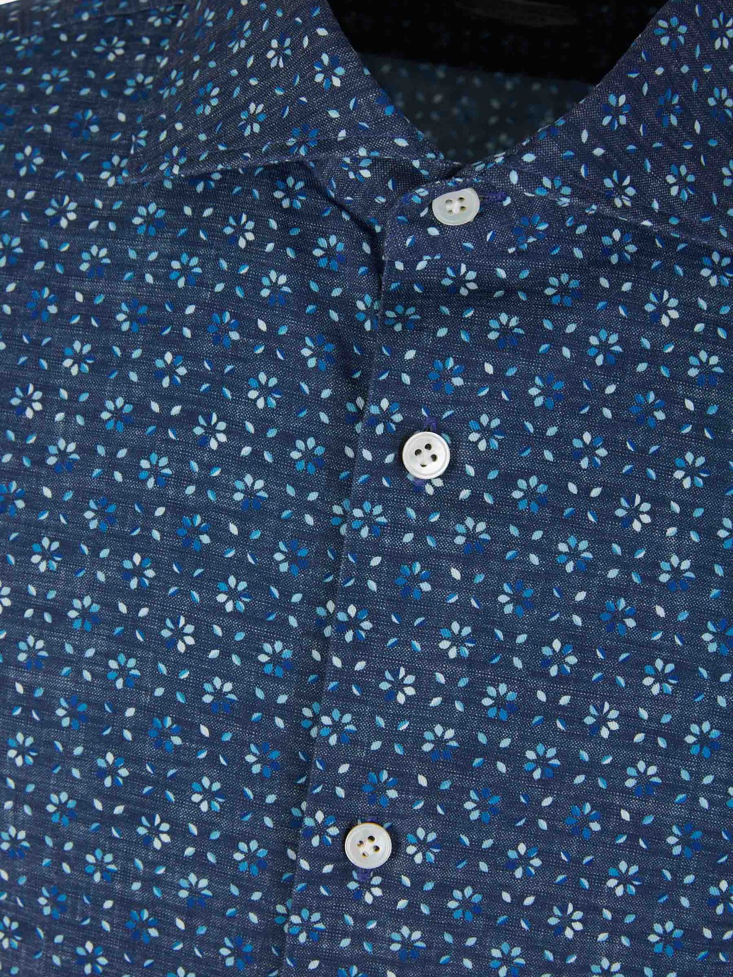 Outlet online Vincenzo di Ruggiero Hombre Camisa Algodón Estampada color Marron sku 531-006088 02 - Foto 11
