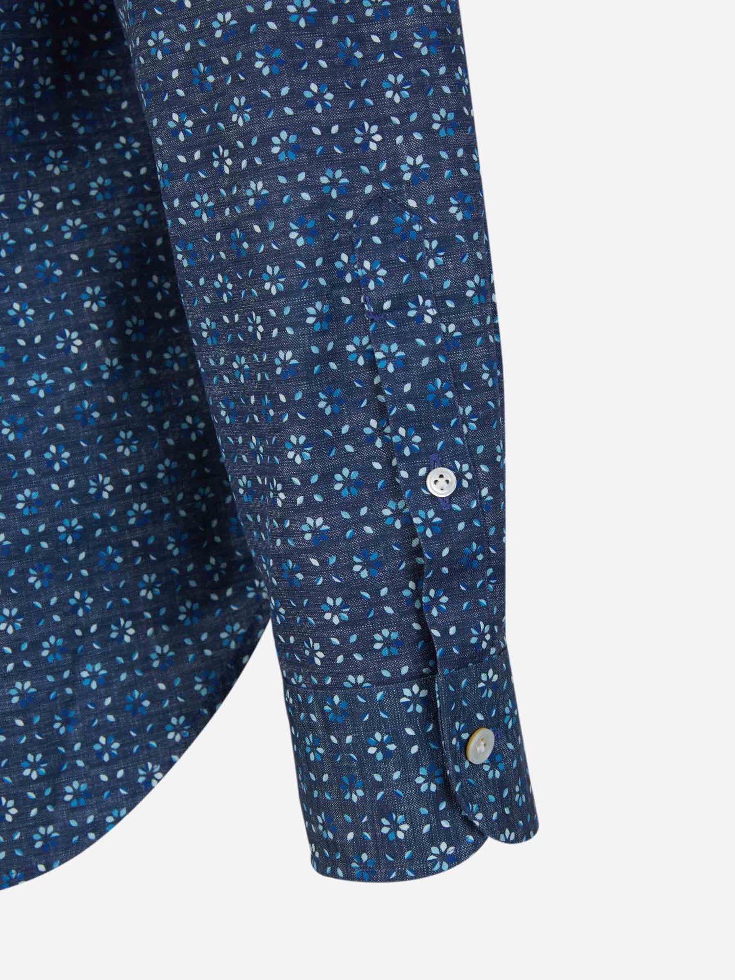 Outlet online Vincenzo di Ruggiero Hombre Camisa Algodón Estampada color Verde Oscuro sku 531-006088 01 - Foto 12