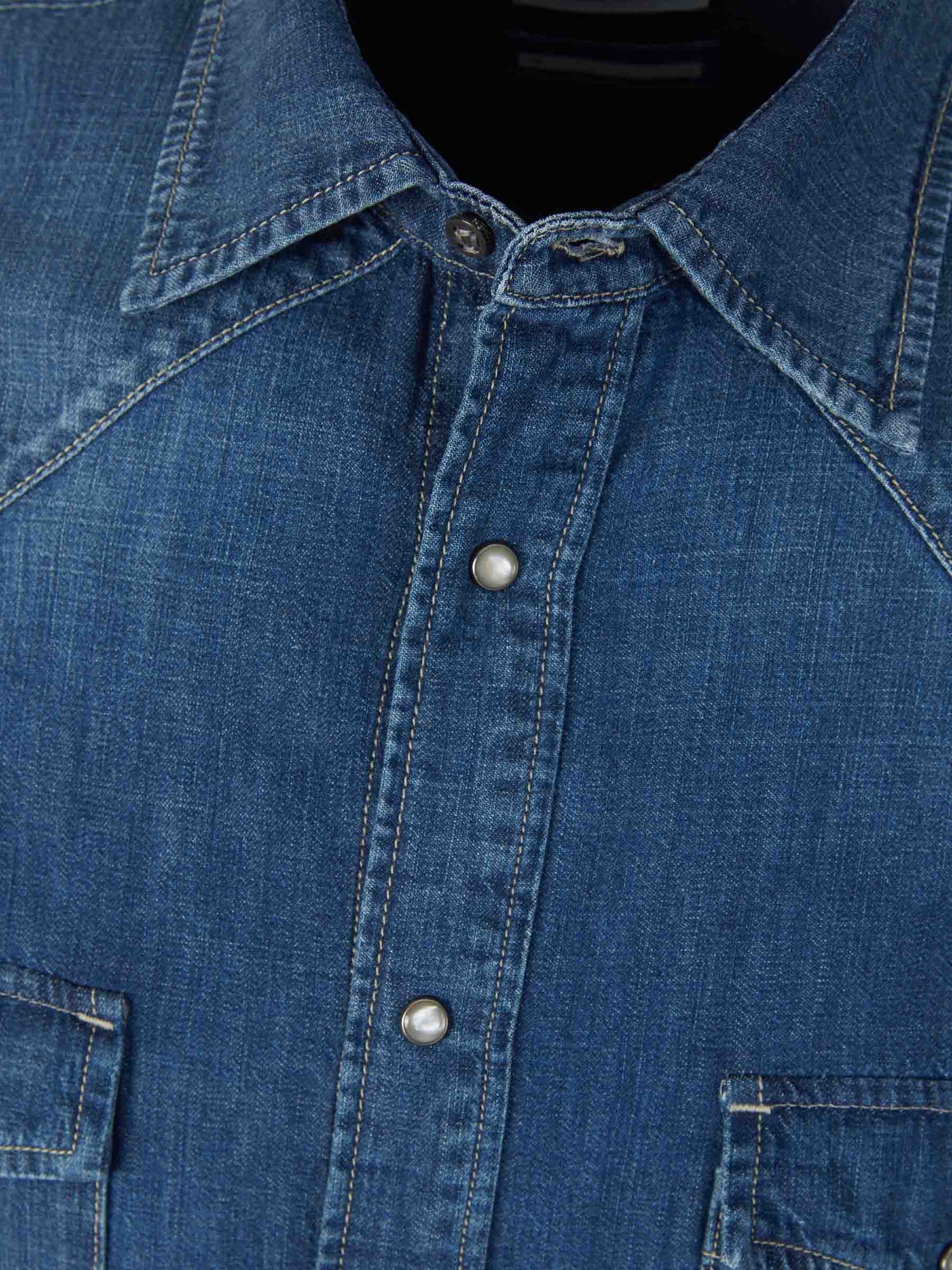 Outlet online Jacob Cohën Hombre Camisa Denim Algodón color Azul Denim sku 531-006090 01 - Foto 3