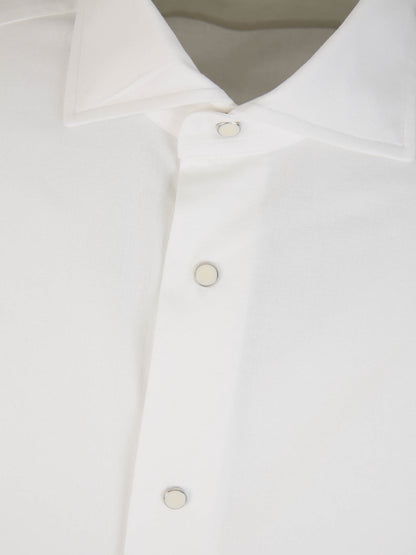 Outlet online Santa Eulalia Hombre Camisa Lisa Algodón color Blanco sku 531-006093 01 - Foto 3